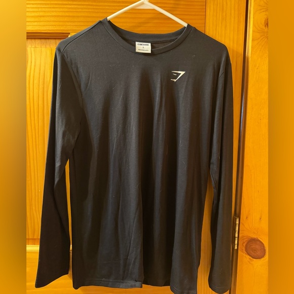Gymshark Other - Gymshark Black Long Sleeve Crew with White Logo